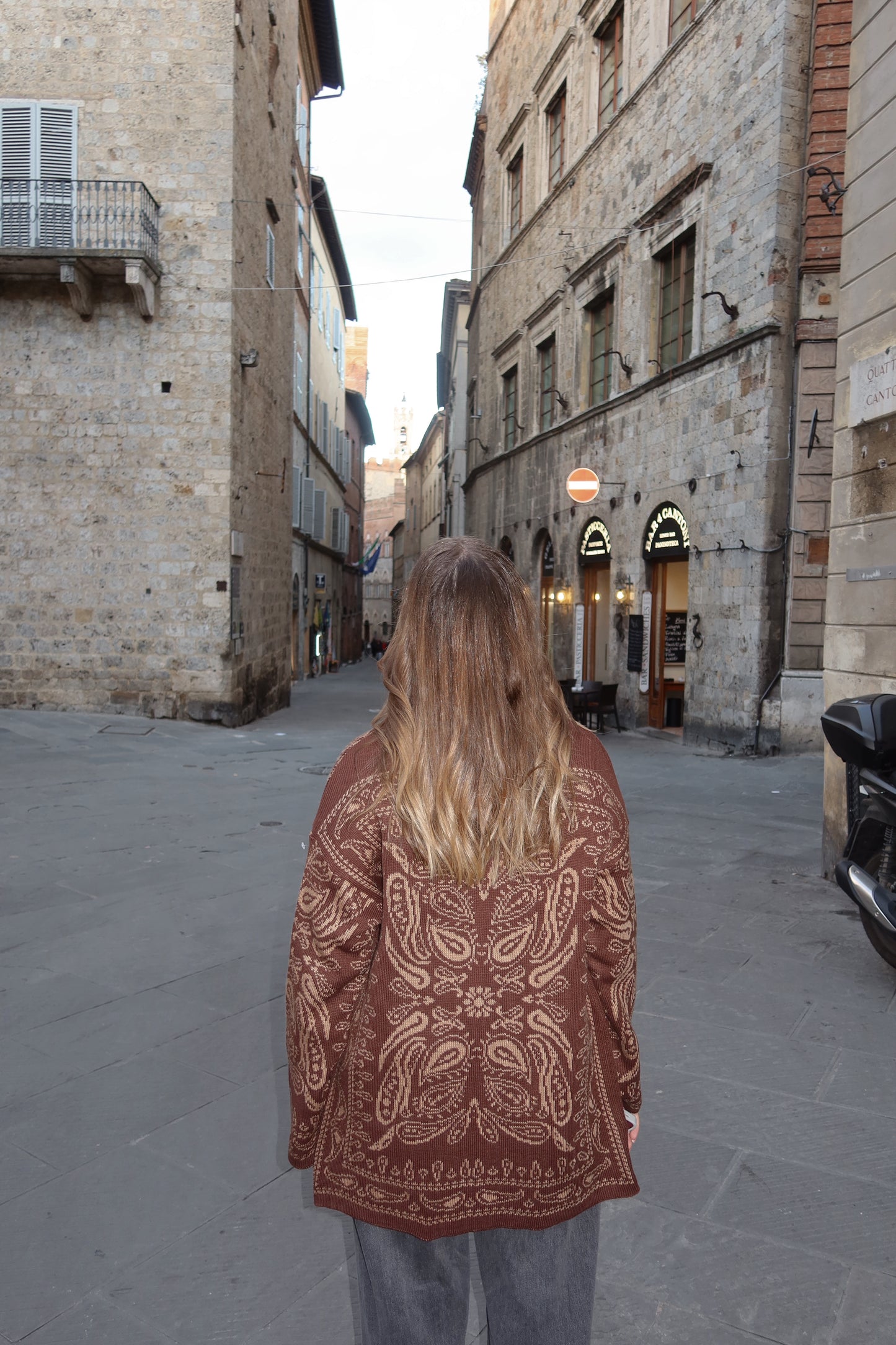 Giacca a cardigan bandana