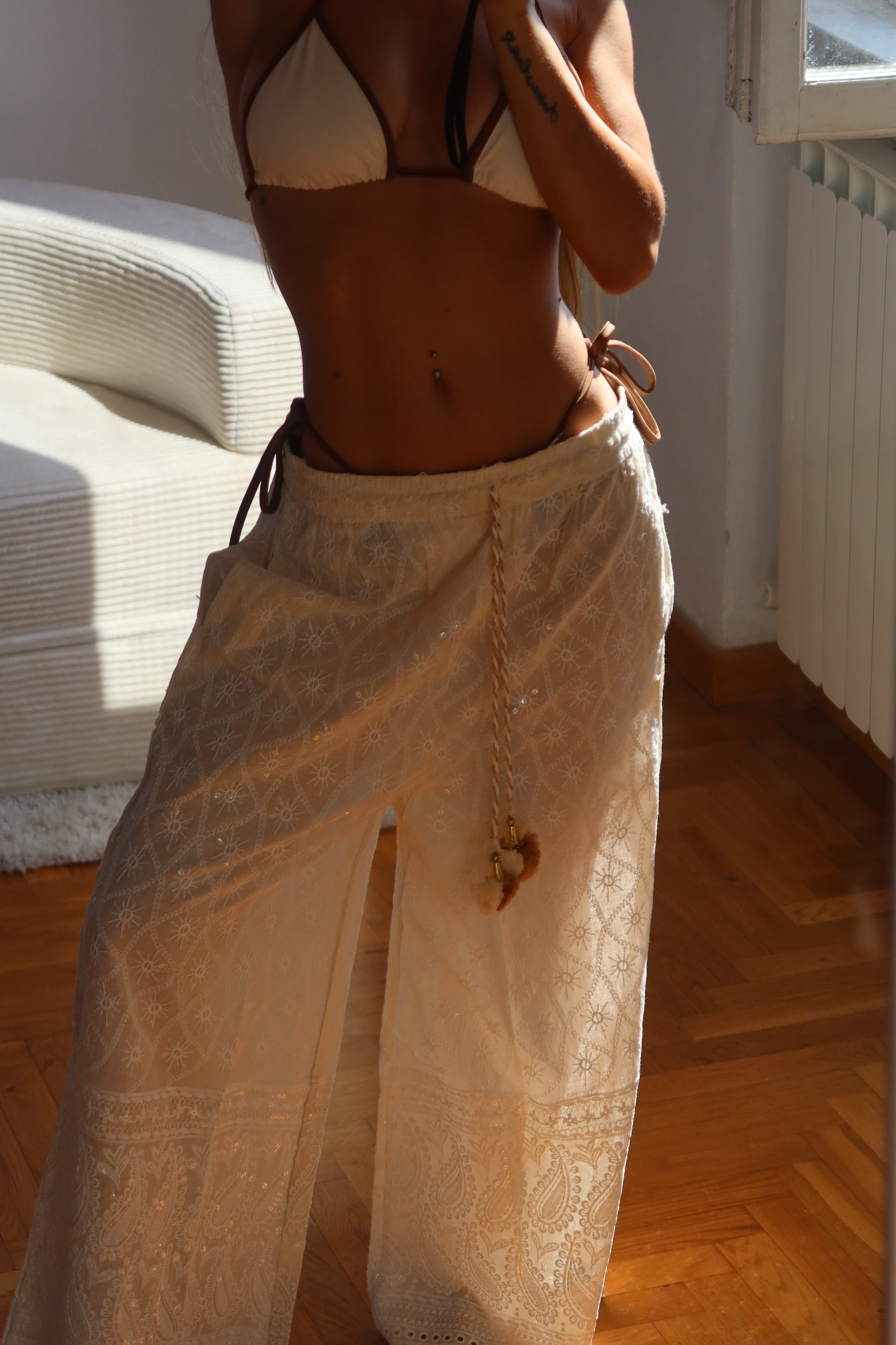 Pantaloni boho shiny