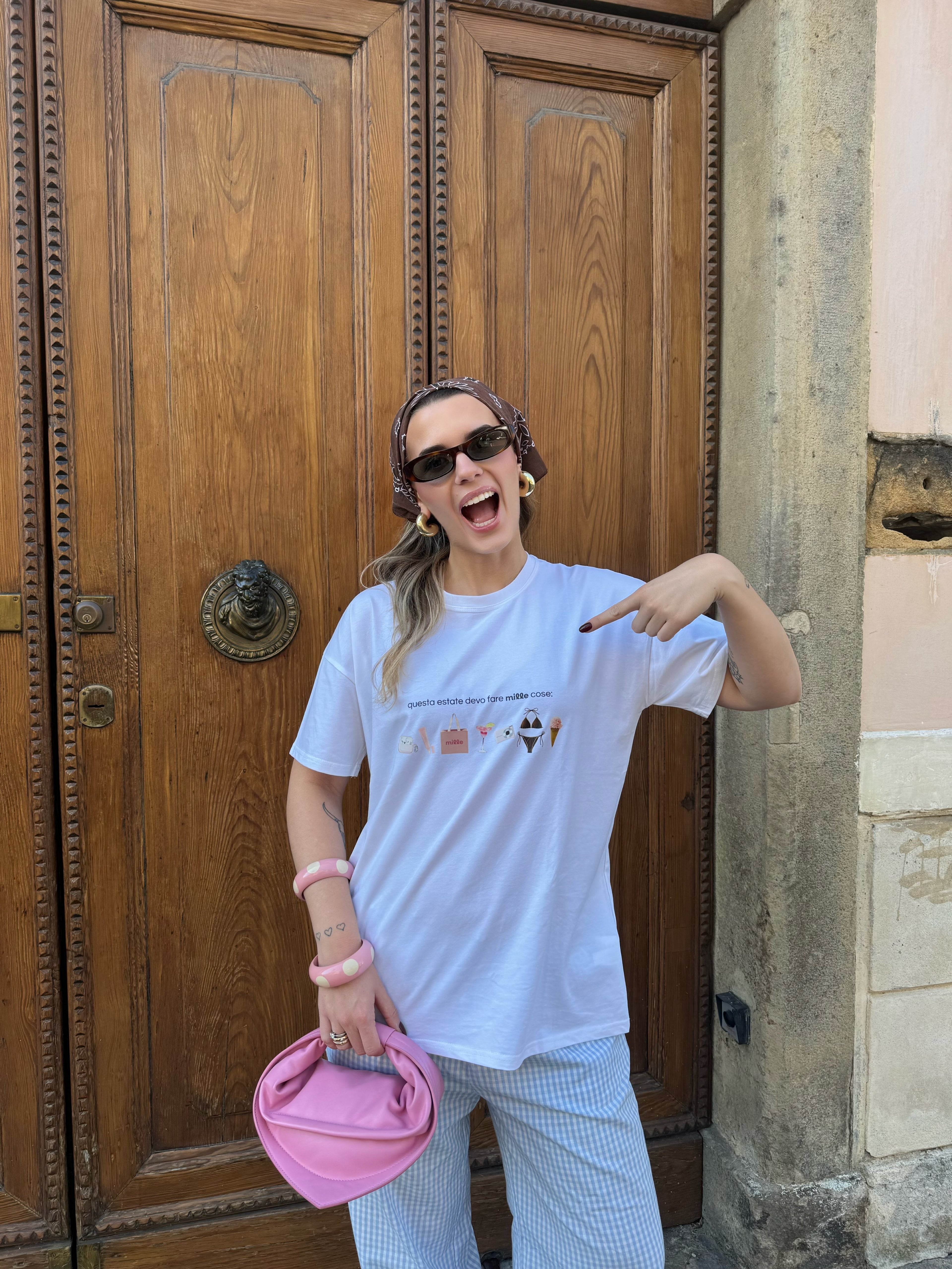 Maglietta millecose oversize