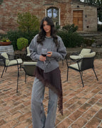 Vestito/top satin e pizzo