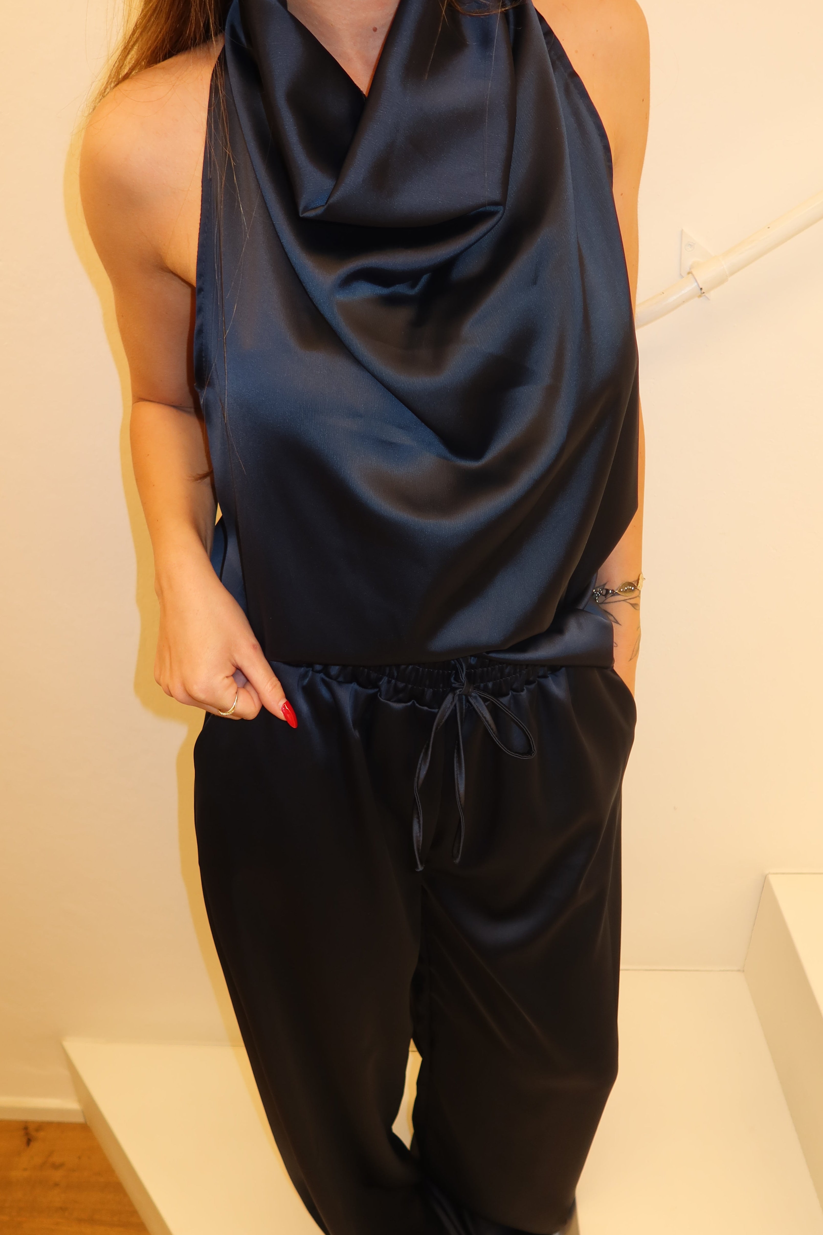 Set satin (top+pantaloni)