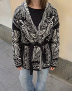 Giacca a cardigan bandana