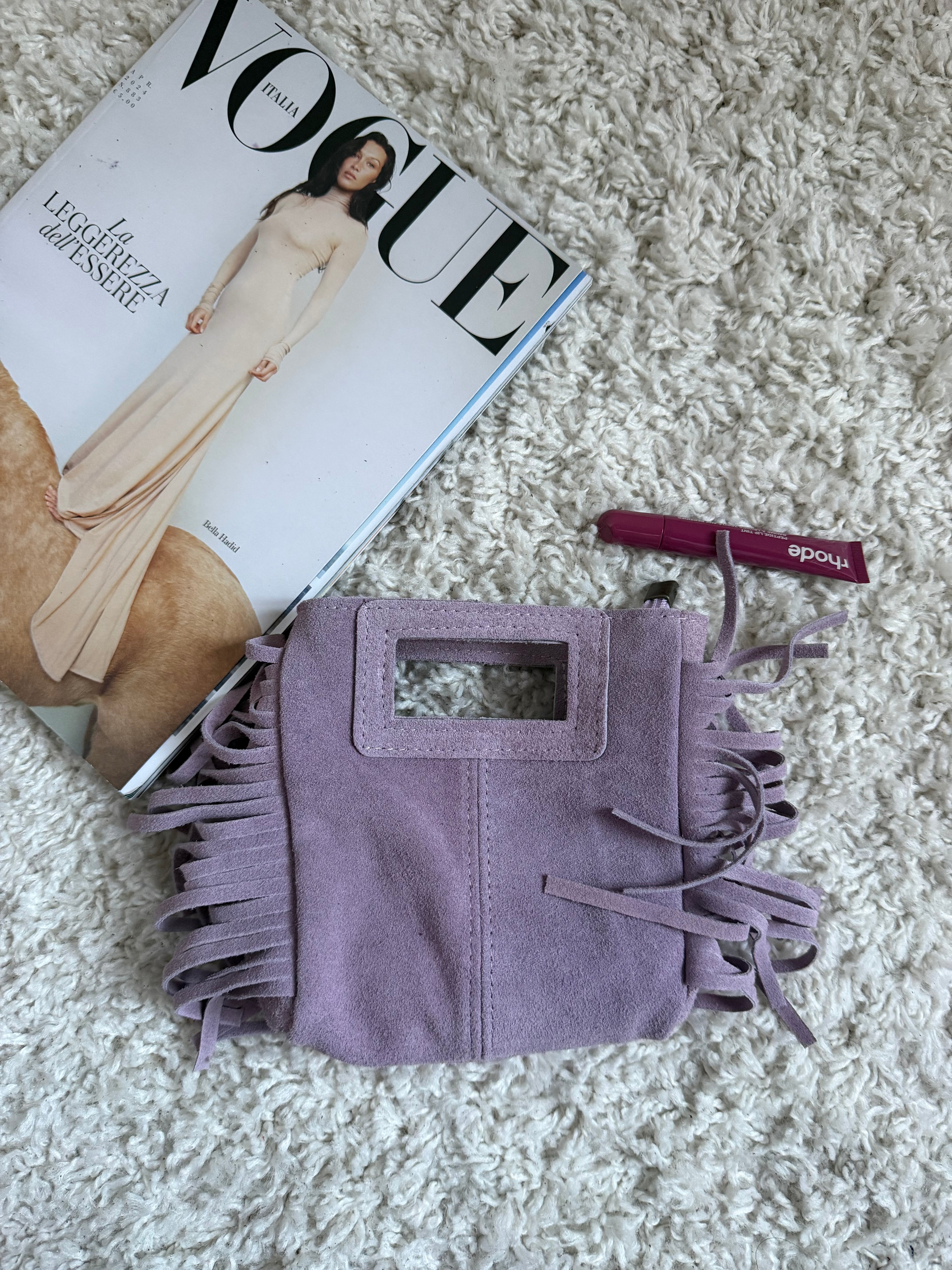 Borsa frange VERA PELLE