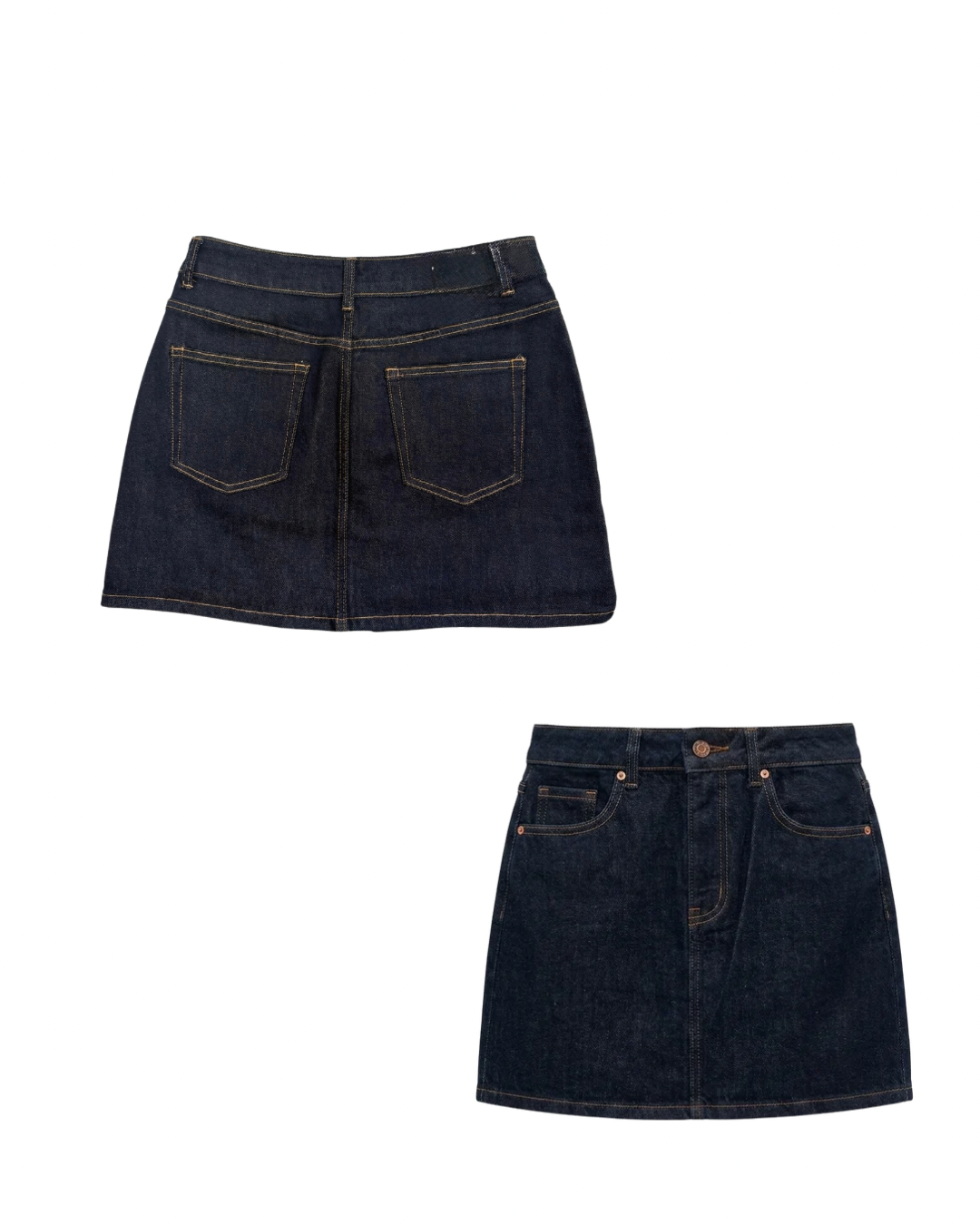 Minigonna jeans scuro