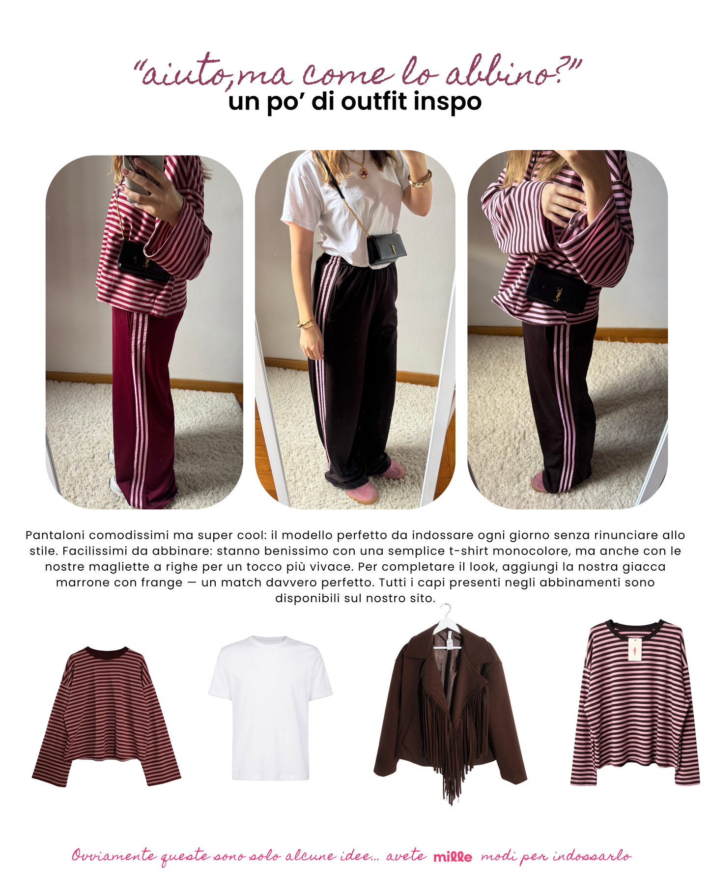 Pantaloni tre righe