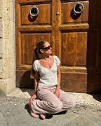 Maglietta 55% lino 45% cotone