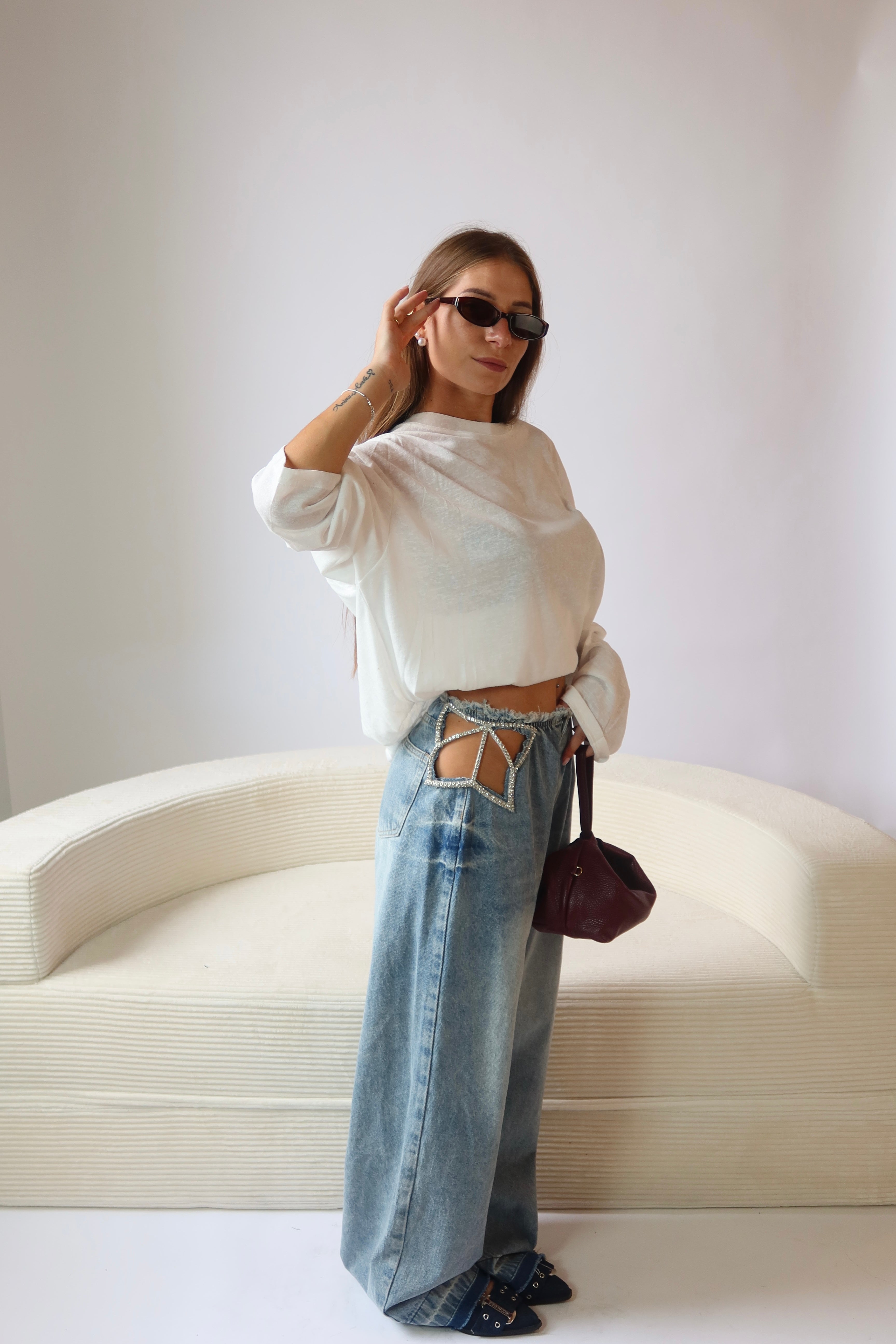 Jeans cristallo
