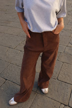 Pantaloni camoscio Lumina