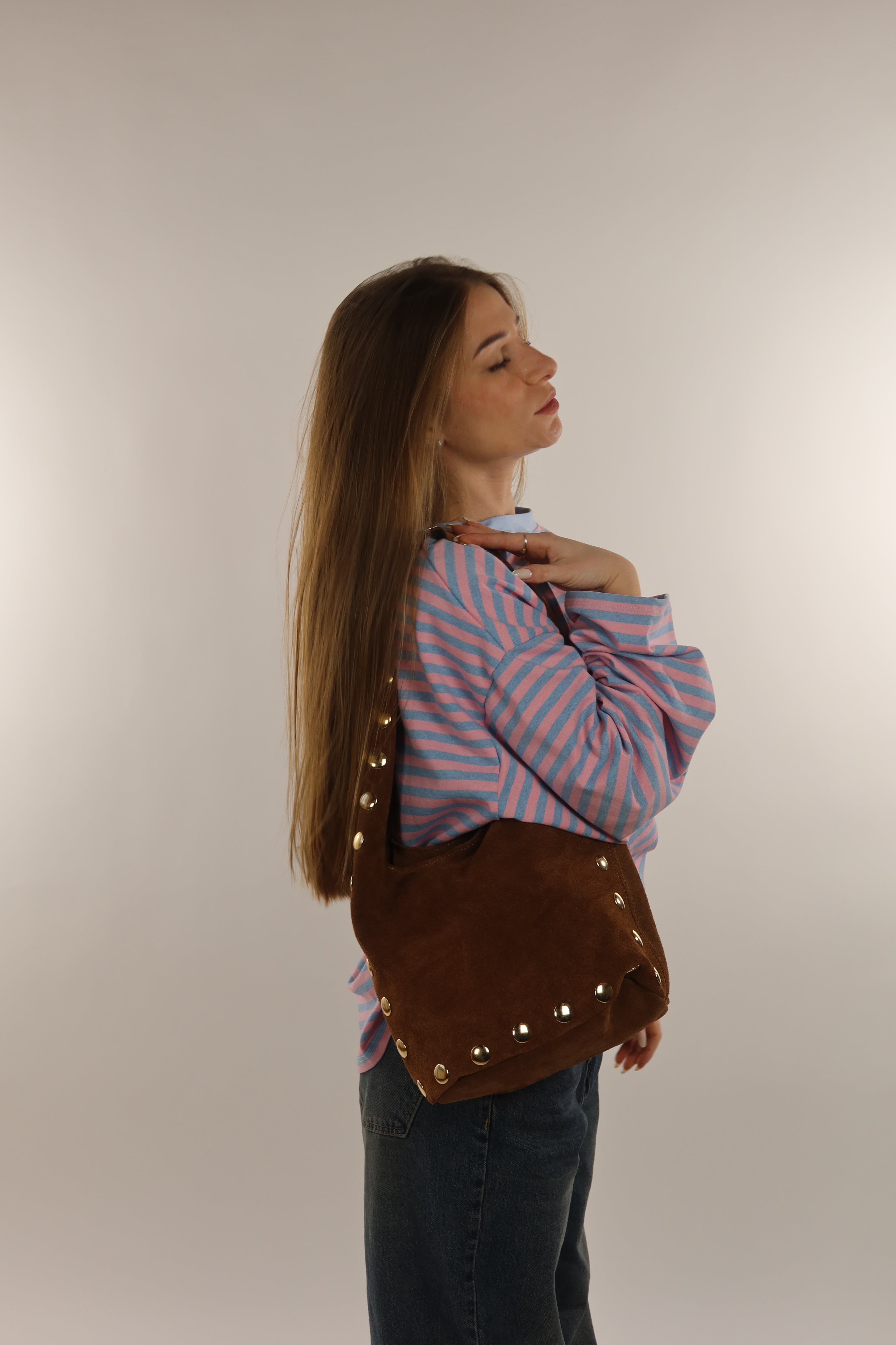 Borsa borchie VERA PELLE