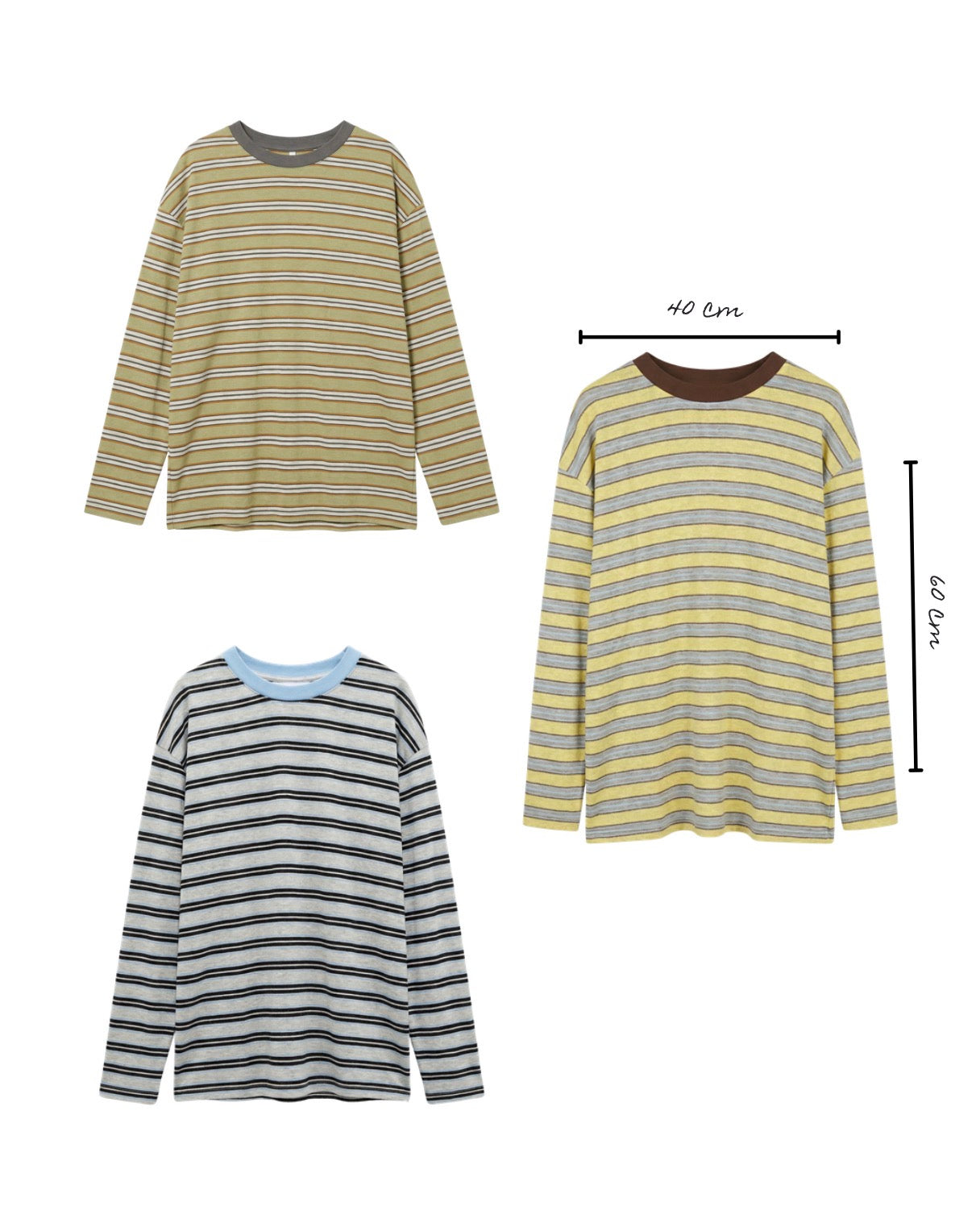 Maglietta fina a righe