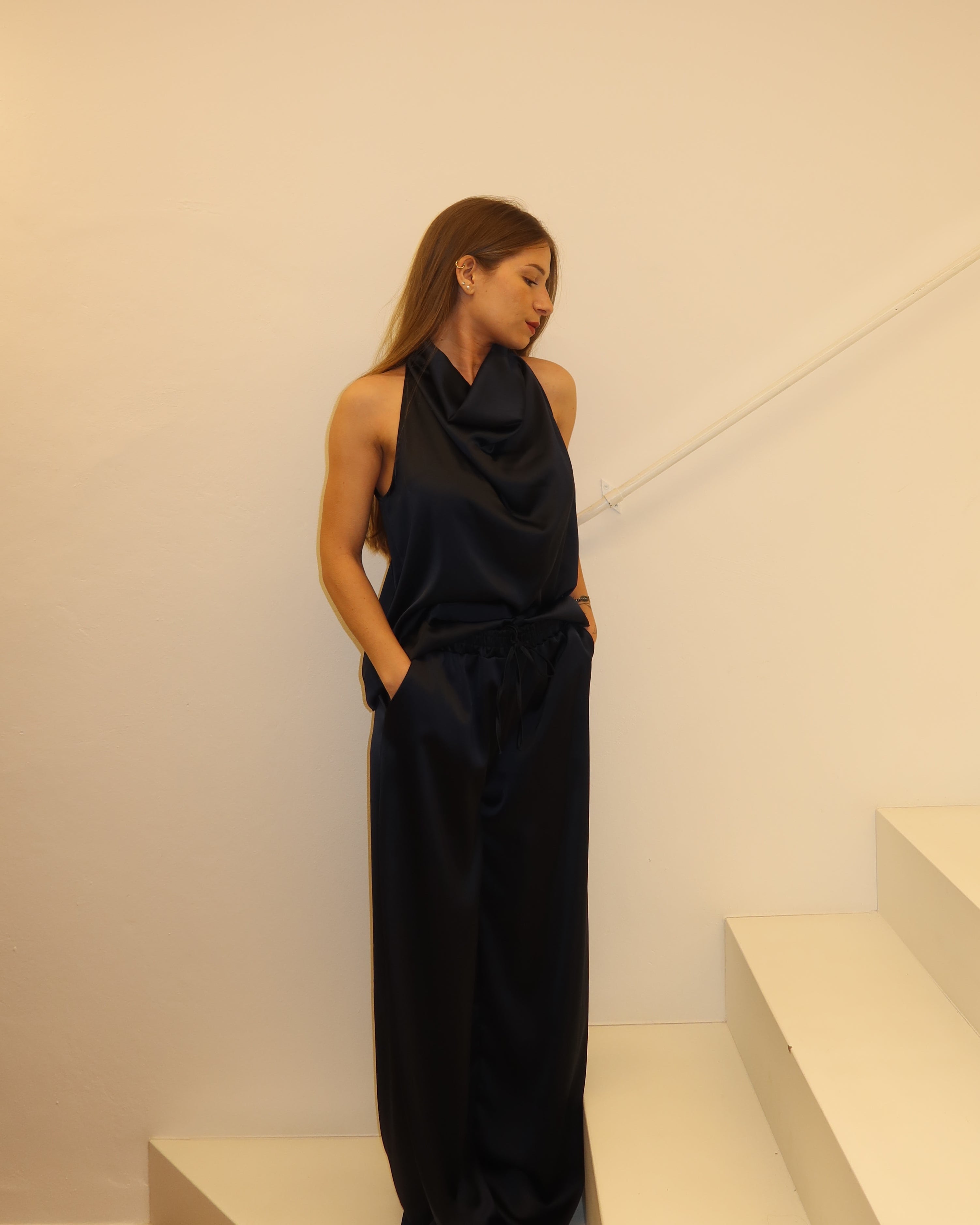 Set satin (top+pantaloni)