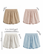 Pantaloncini 55% lino 45% cotone
