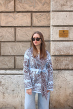 Giacca a cardigan bandana