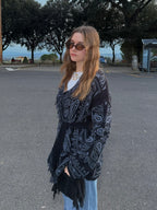 Giacca a cardigan bandana