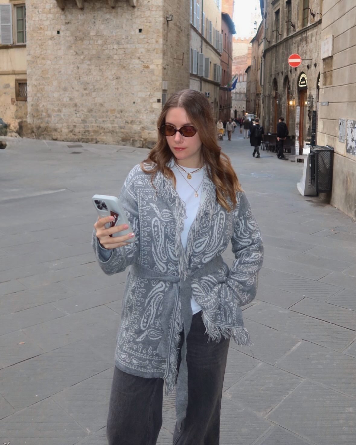 Giacca a cardigan bandana