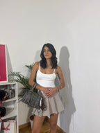 Gonna pantalone lacci