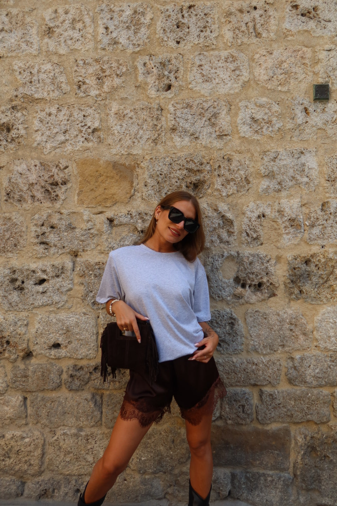 Borsa frange VERA PELLE