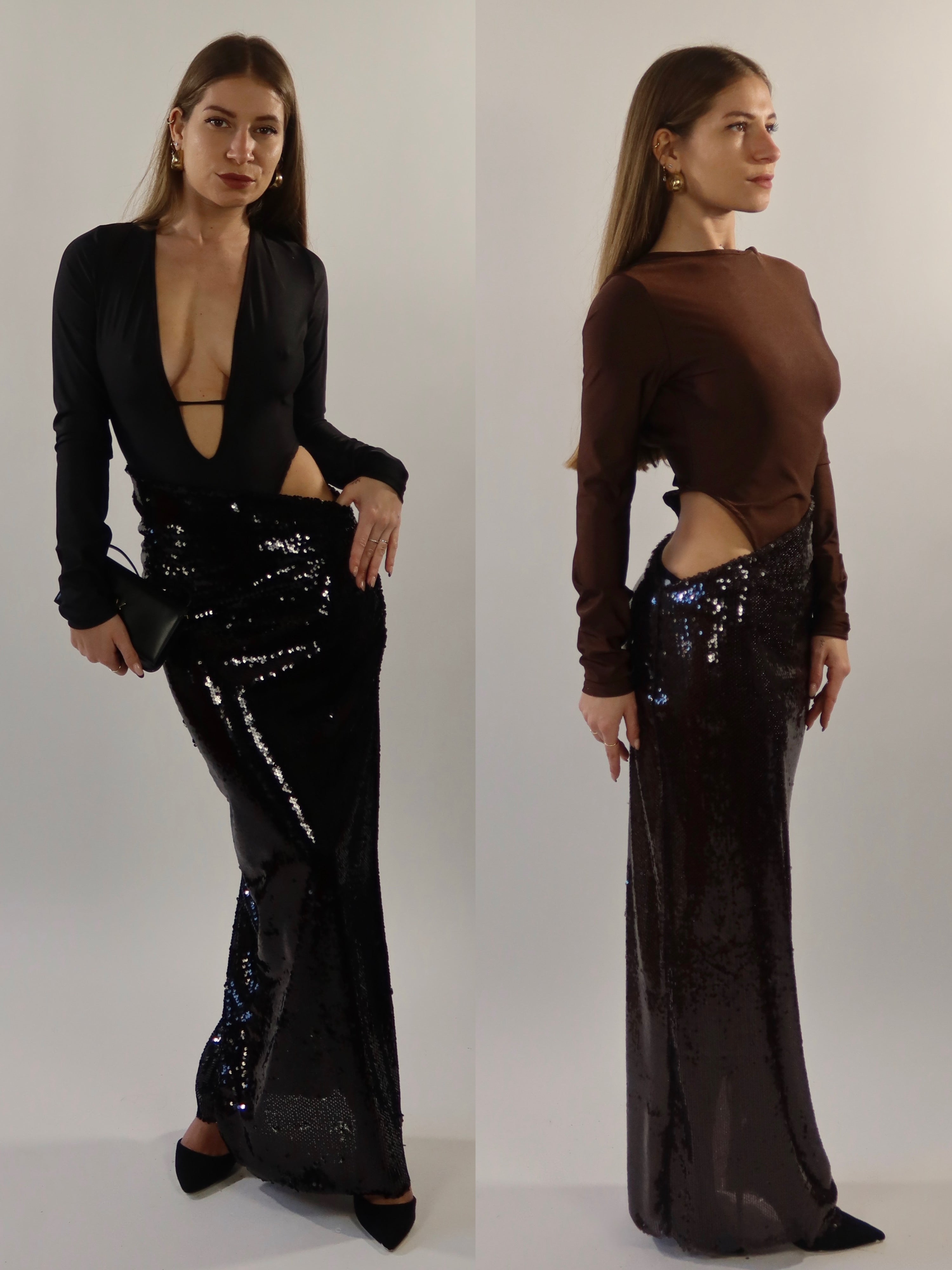 Vestito 2 in 1 paillettes