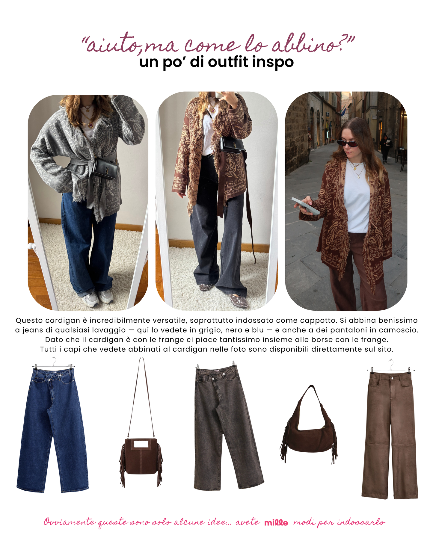 Giacca a cardigan bandana