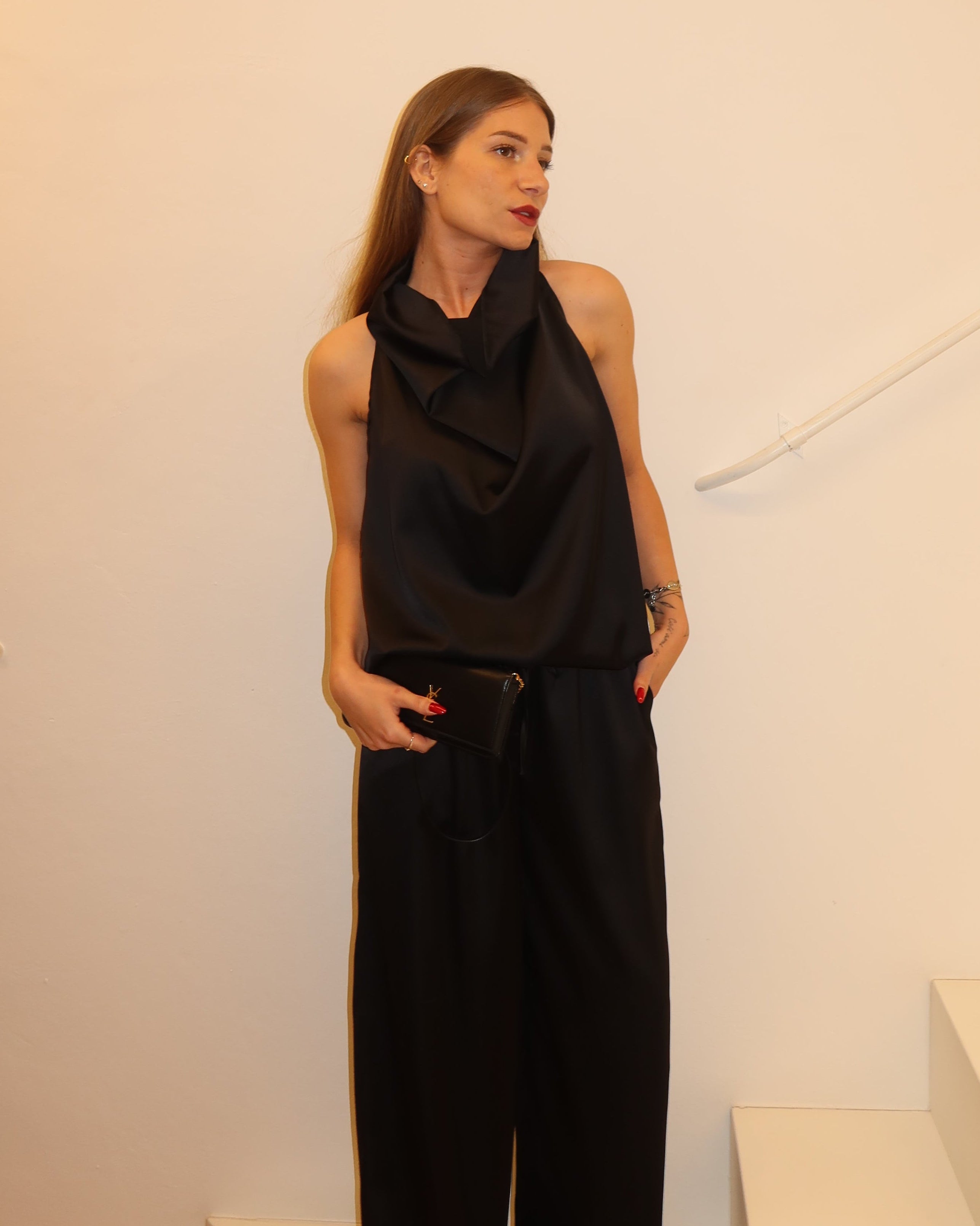 Set satin (top+pantaloni)