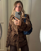 Giacca a cardigan bandana