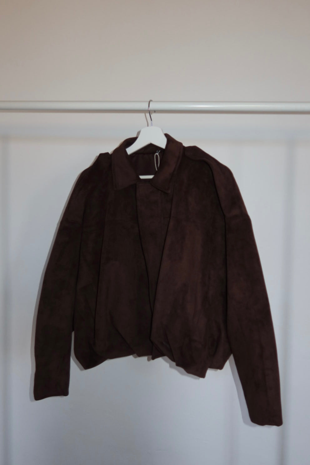 Giacca bomber effetto camoscio