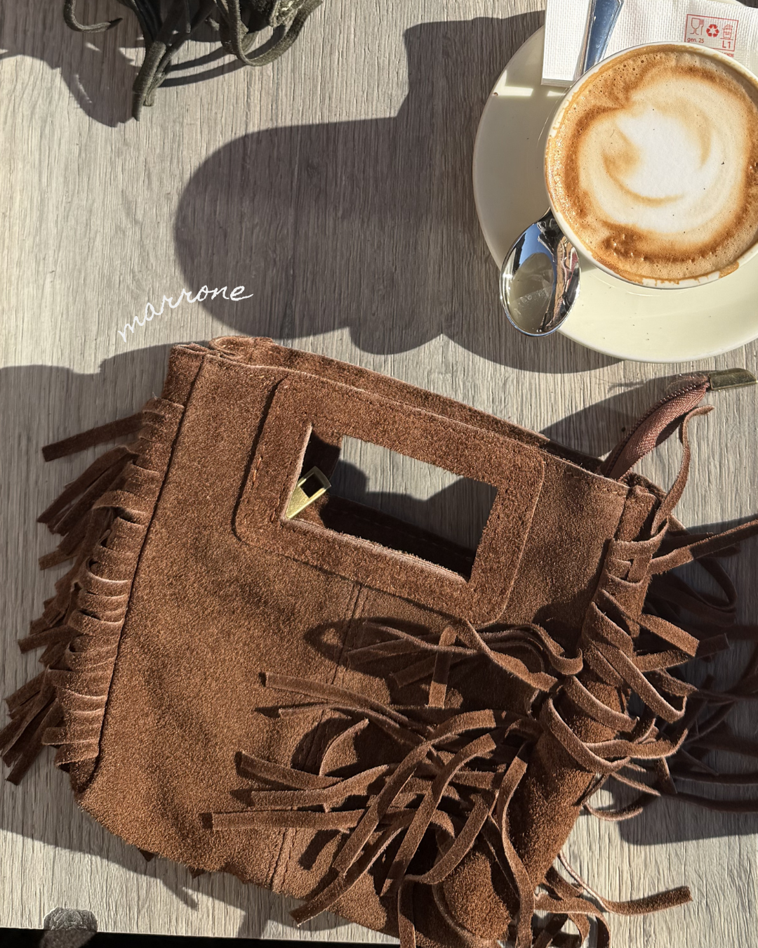 Borsa frange VERA PELLE