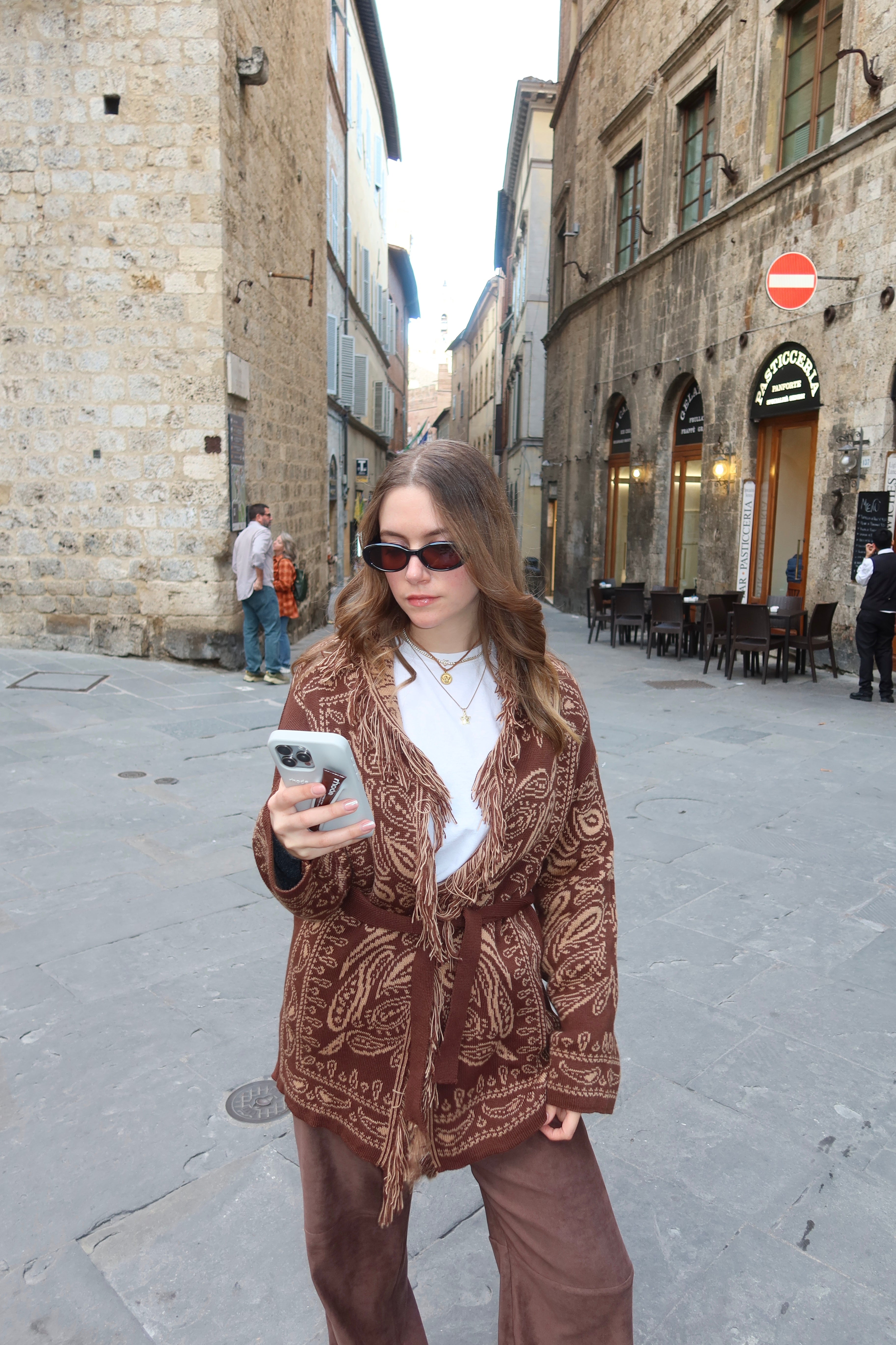 Giacca a cardigan bandana