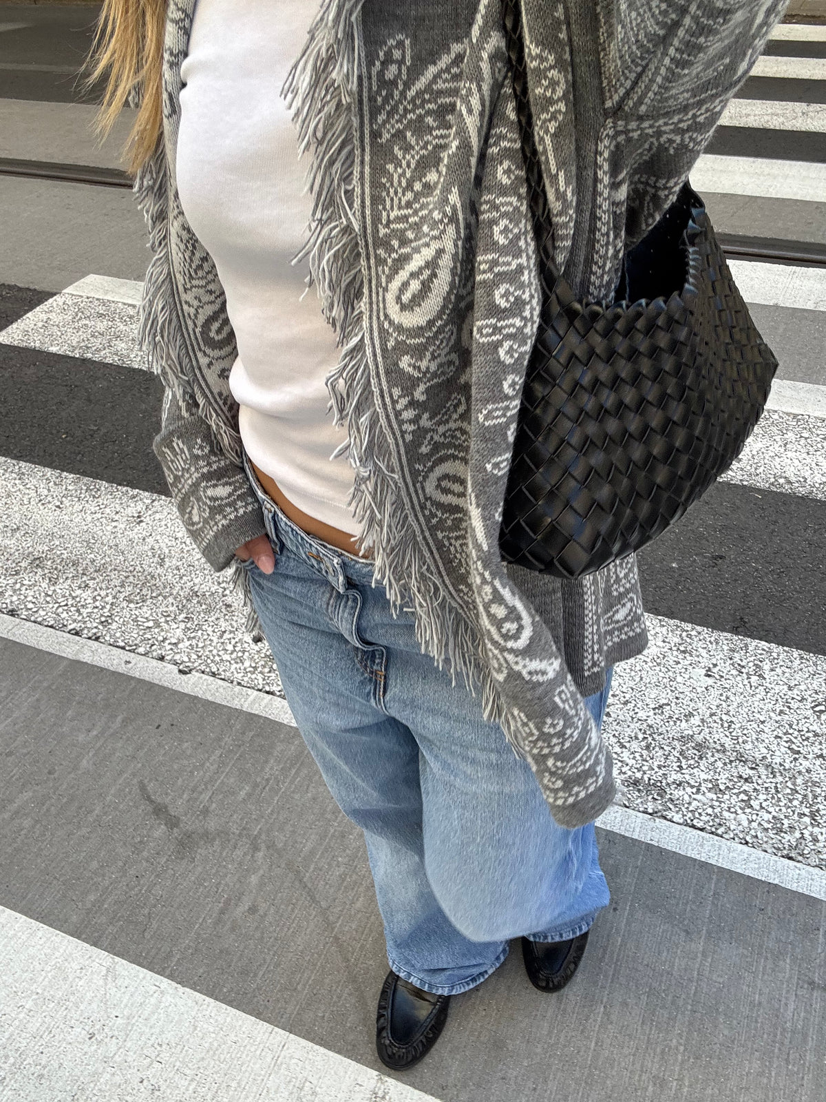 Giacca a cardigan bandana