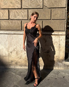 Vestito lungo pois