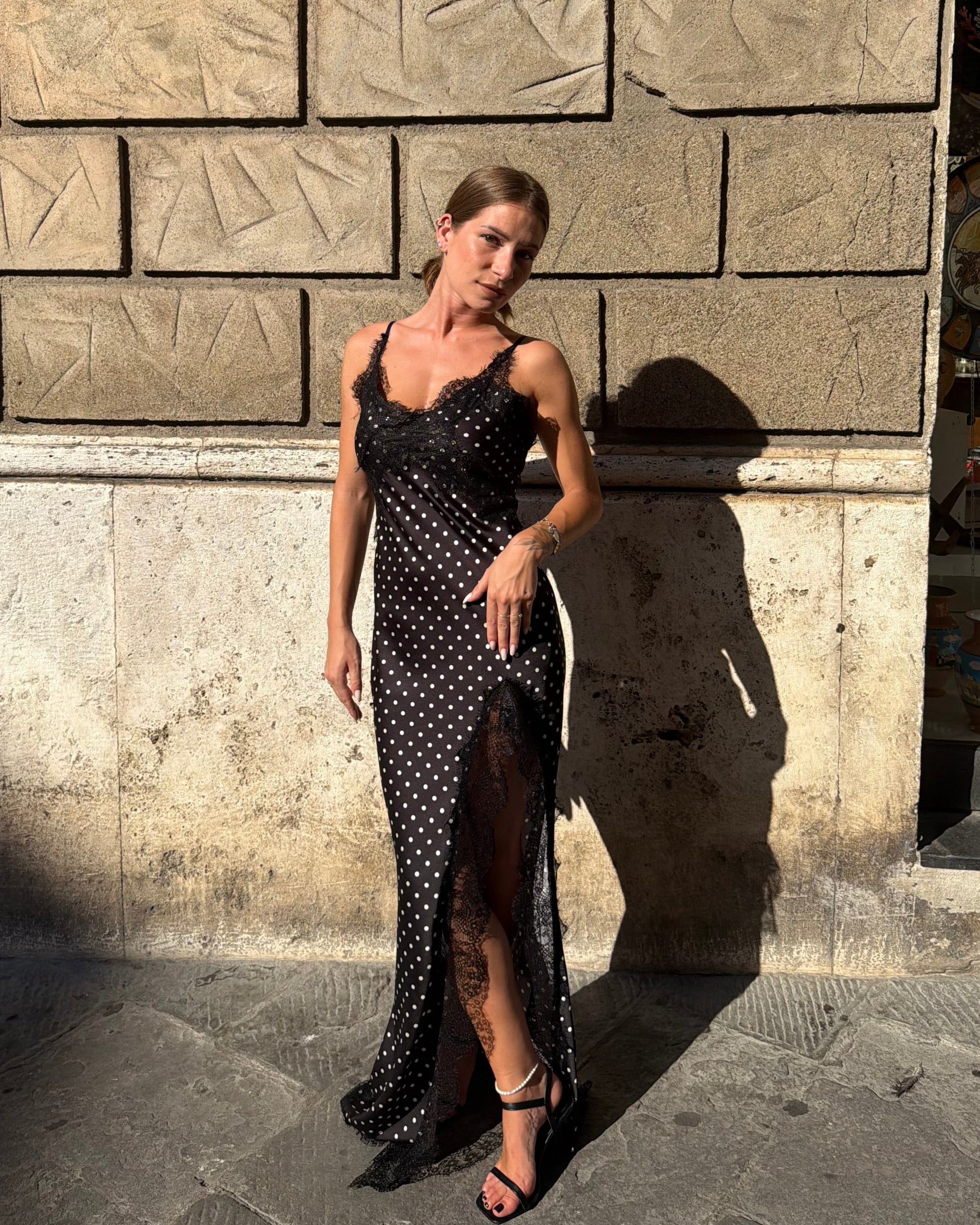 Vestito lungo pois