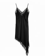 Vestito/top satin e pizzo