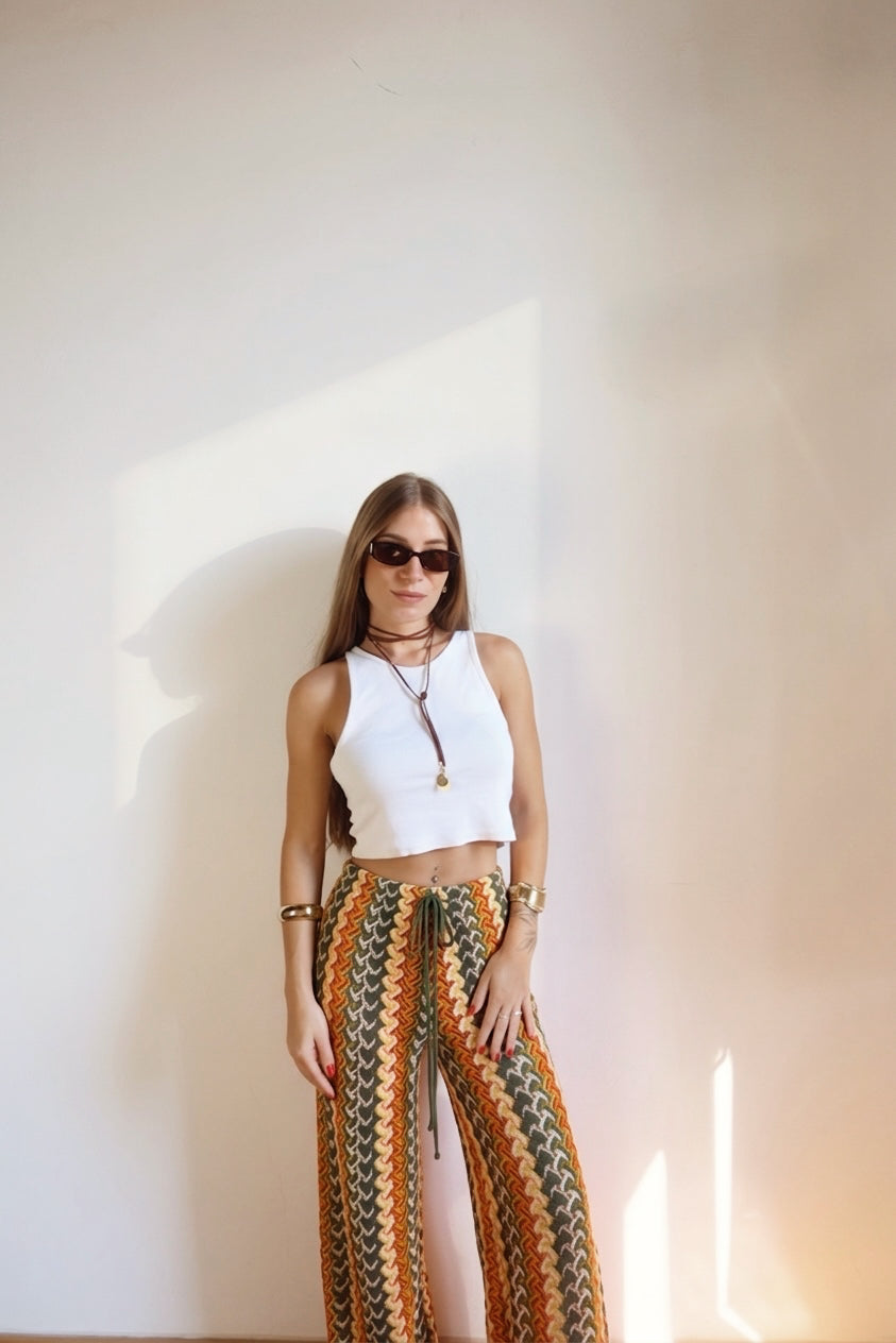 Pantaloni zig zag