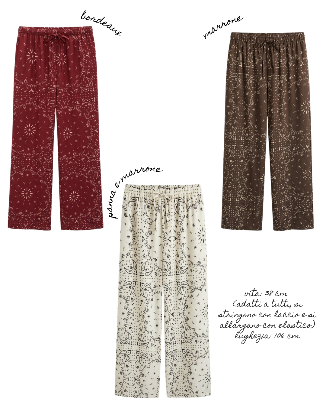 Pantaloni bandana