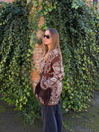 Giacca a cardigan bandana