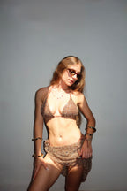 Bikini shiny + pareo