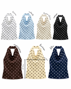 Top satin pois