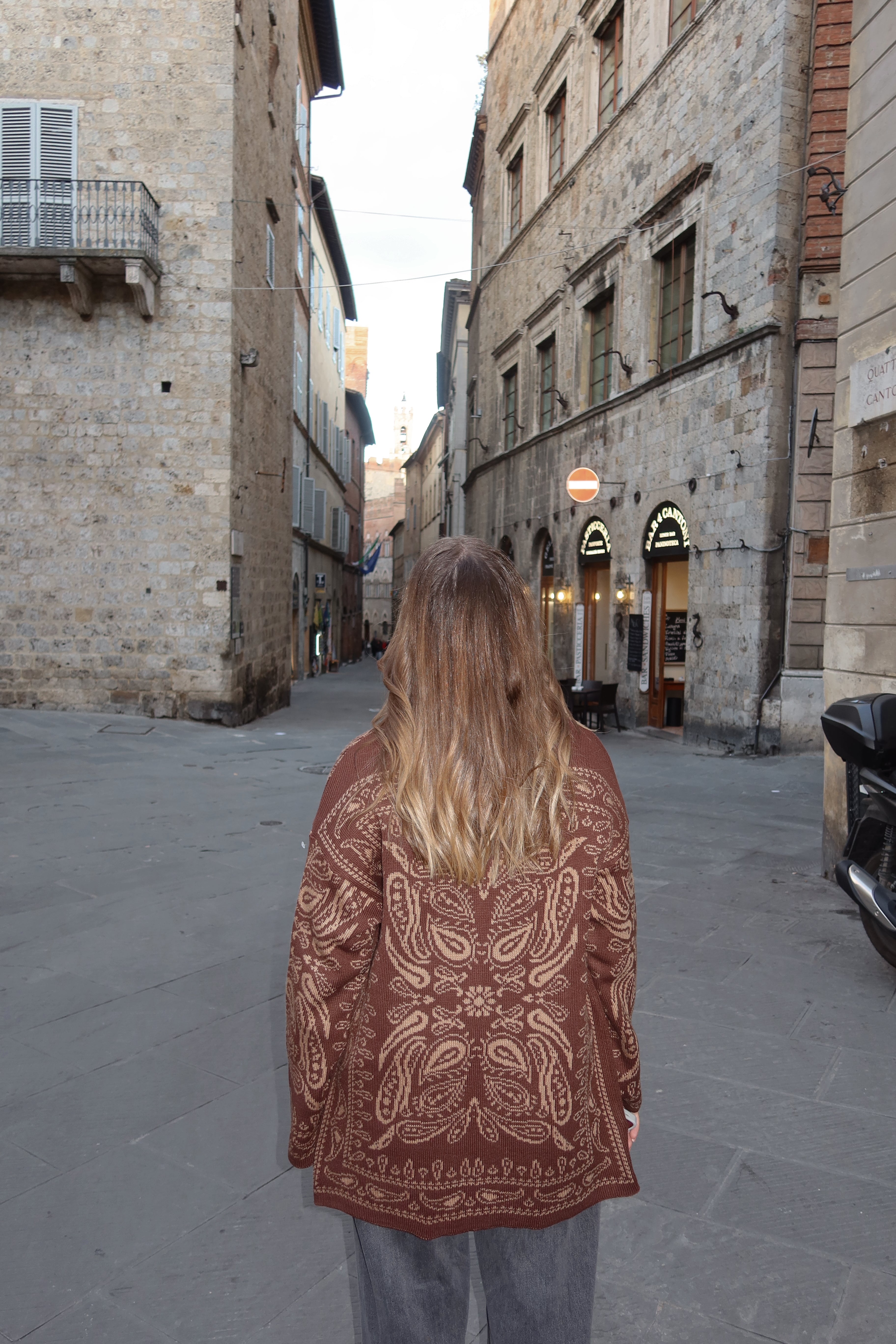 Giacca a cardigan bandana