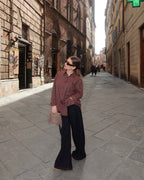 Jeans denim scuro cuore