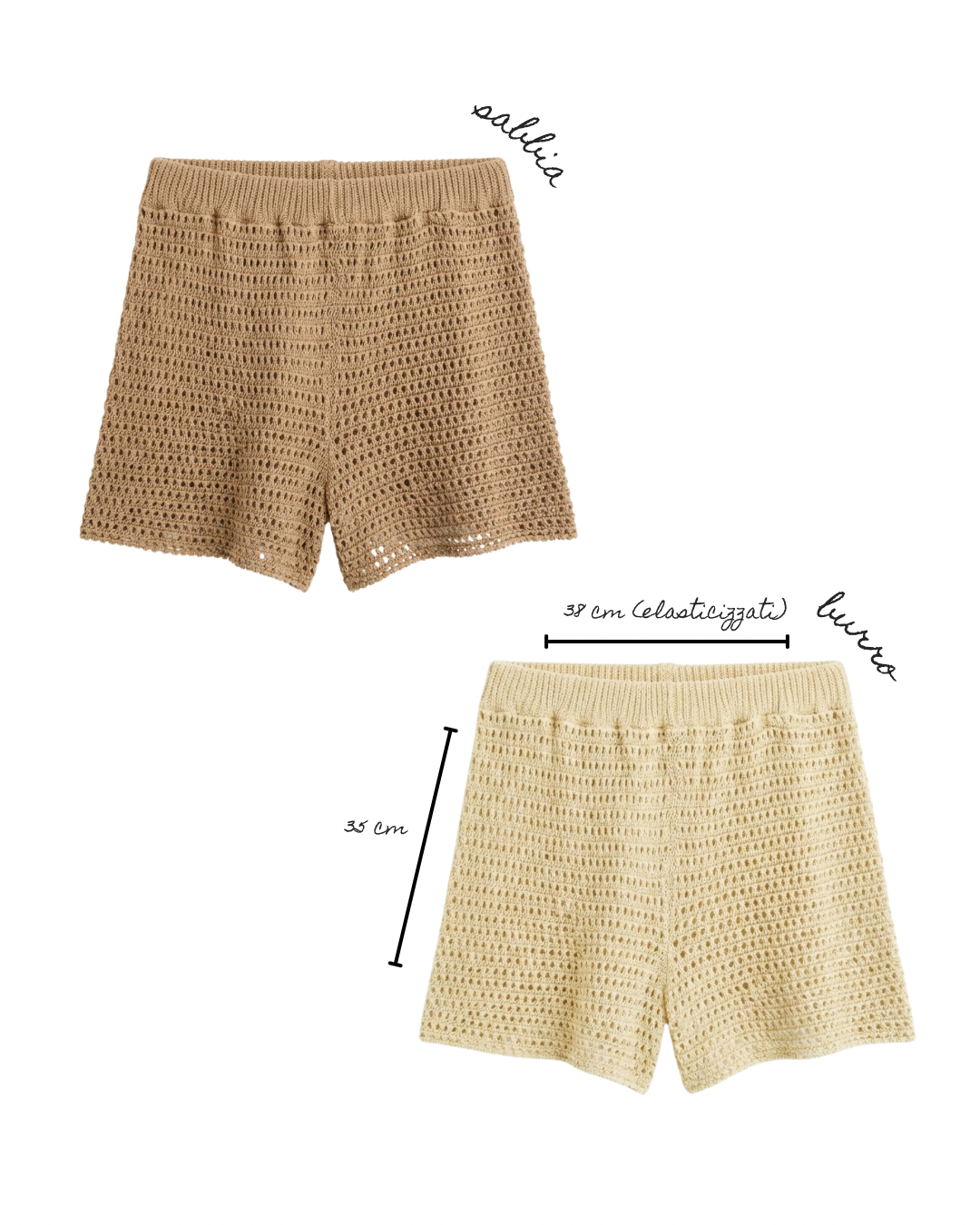Pantaloncini crochet