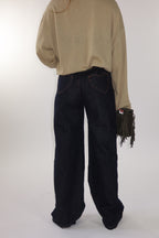 Jeans denim scuro cuore