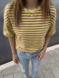 Maglietta a righe maniche corte
