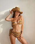 Bikini zig zag color + pareo