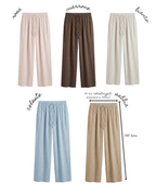 Pantaloni 55% lino 45% cotone