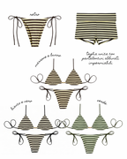 Bikini righe + pantaloncino