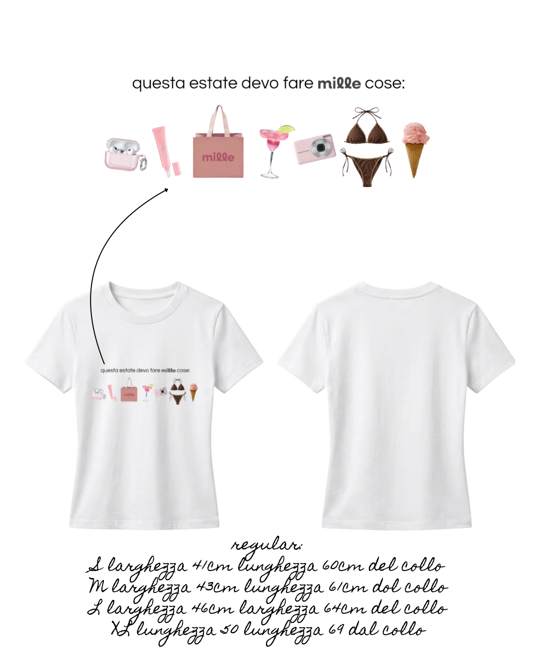 Maglietta millecose regular