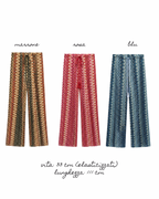 Pantaloni zig zag