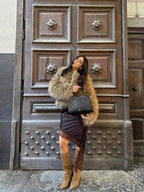 Vestito/top satin e pizzo