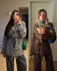 Giacca a cardigan bandana