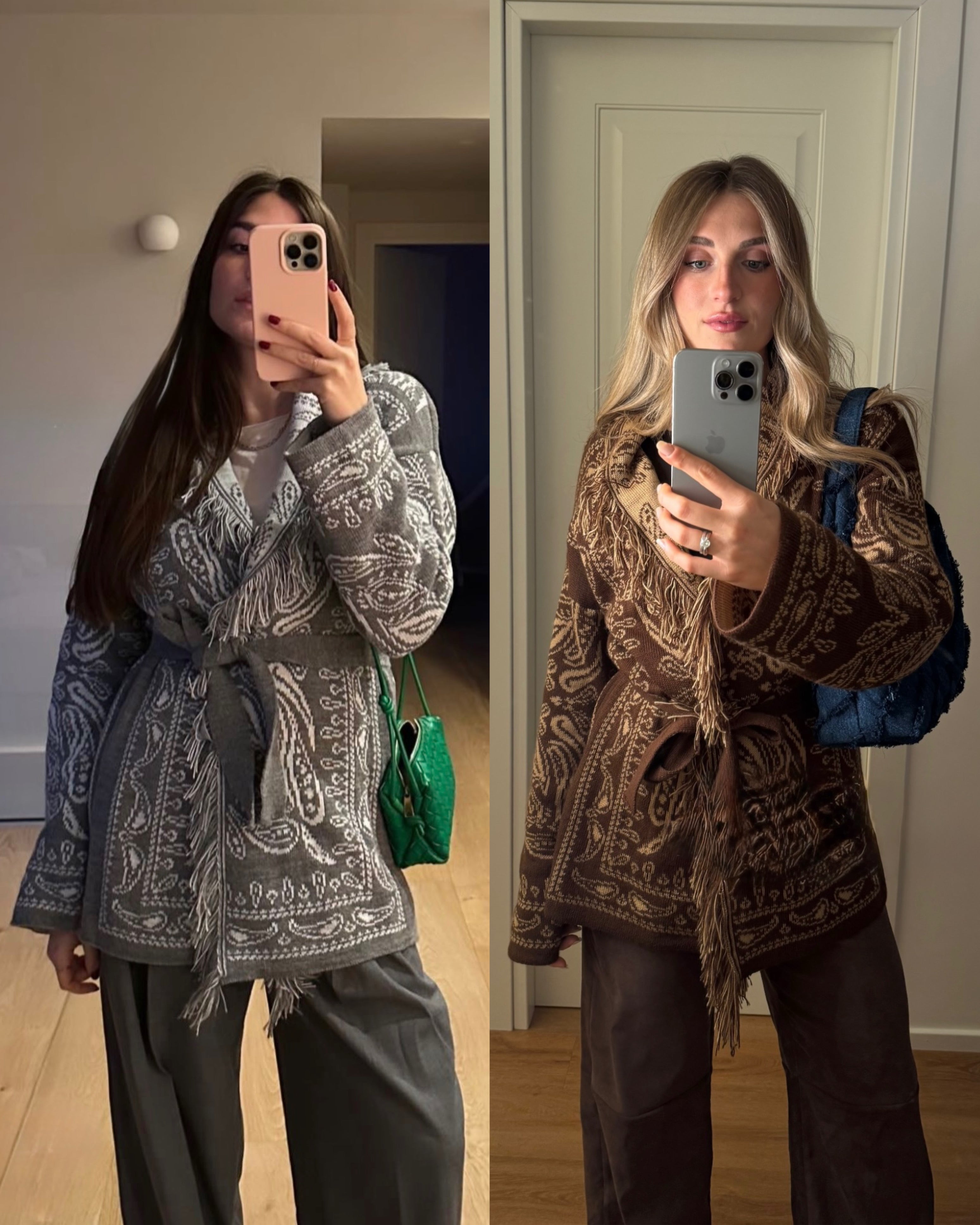 Giacca a cardigan bandana